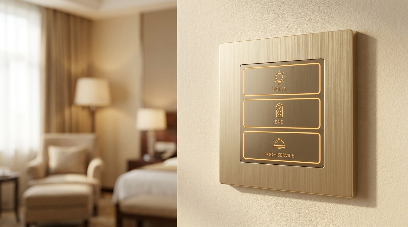 DasKlug Champagne Gold — Lights / DND / Room Service