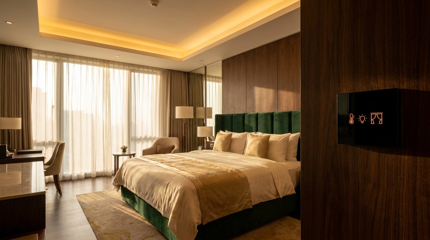 DasKlug Suite Installation — Entrance-side panel in a executive suite