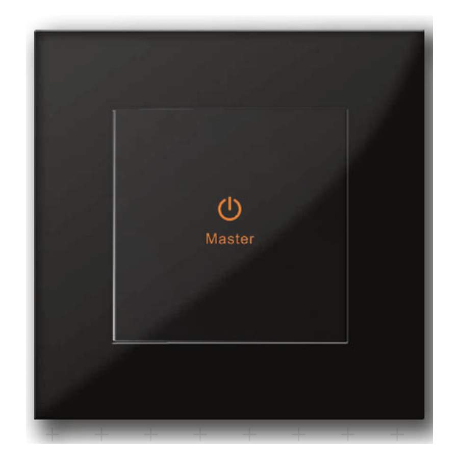 DasKlug 1 Gang — Master — black glass
